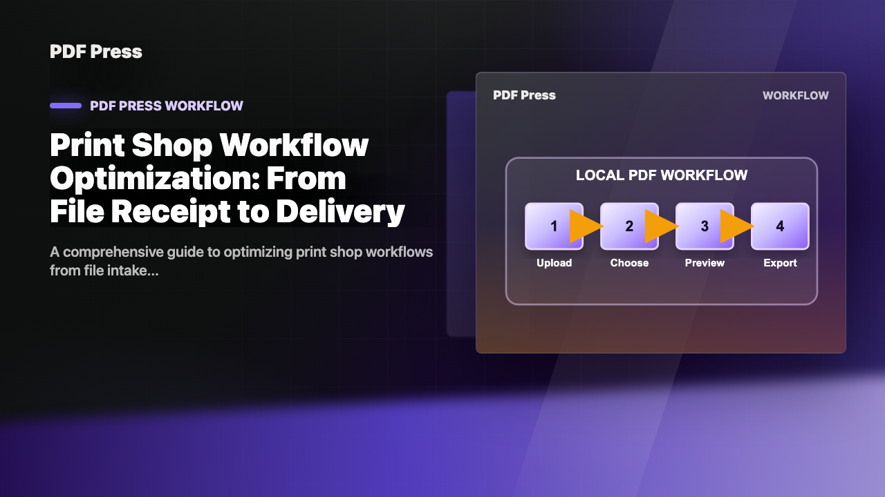 Print Shop Workflow Optimization: From File Receipt to Delivery cover illustration