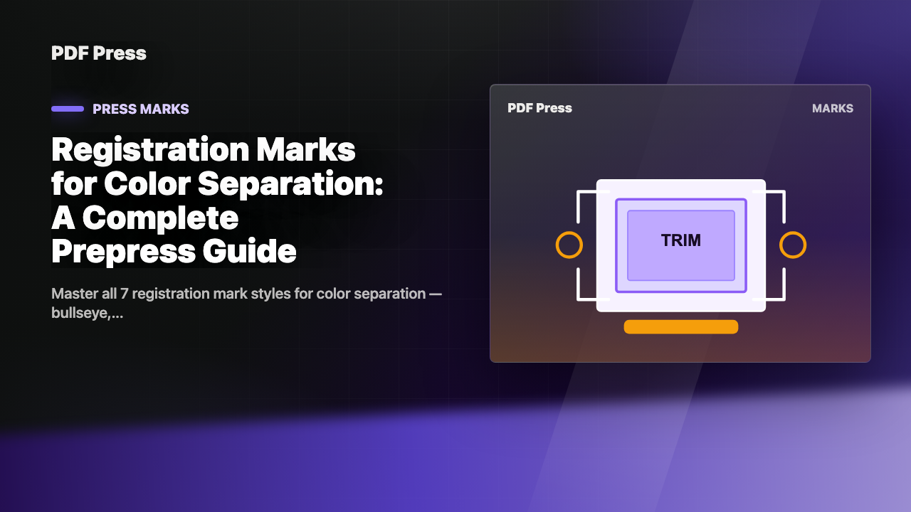 Registration Marks for Color Separation: A Complete Prepress Guide cover illustration