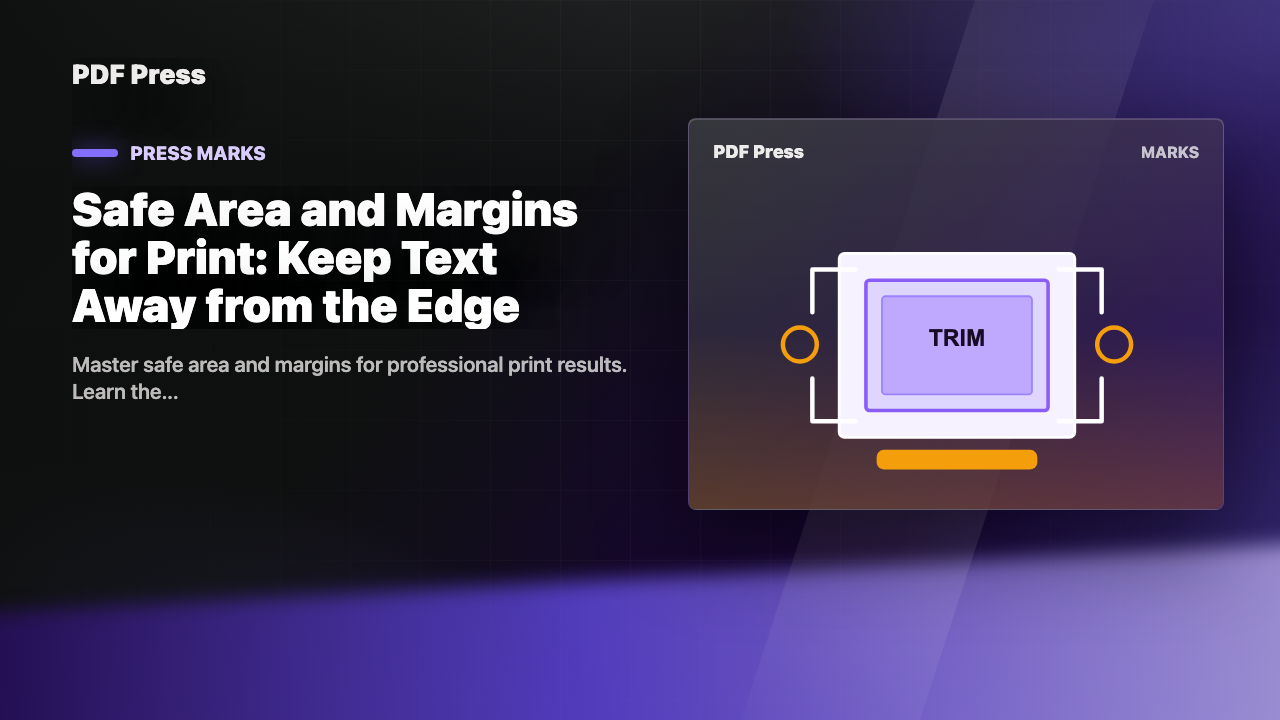 Safe Area and Margins for Print: Keep Text Away from the Edge cover illustration