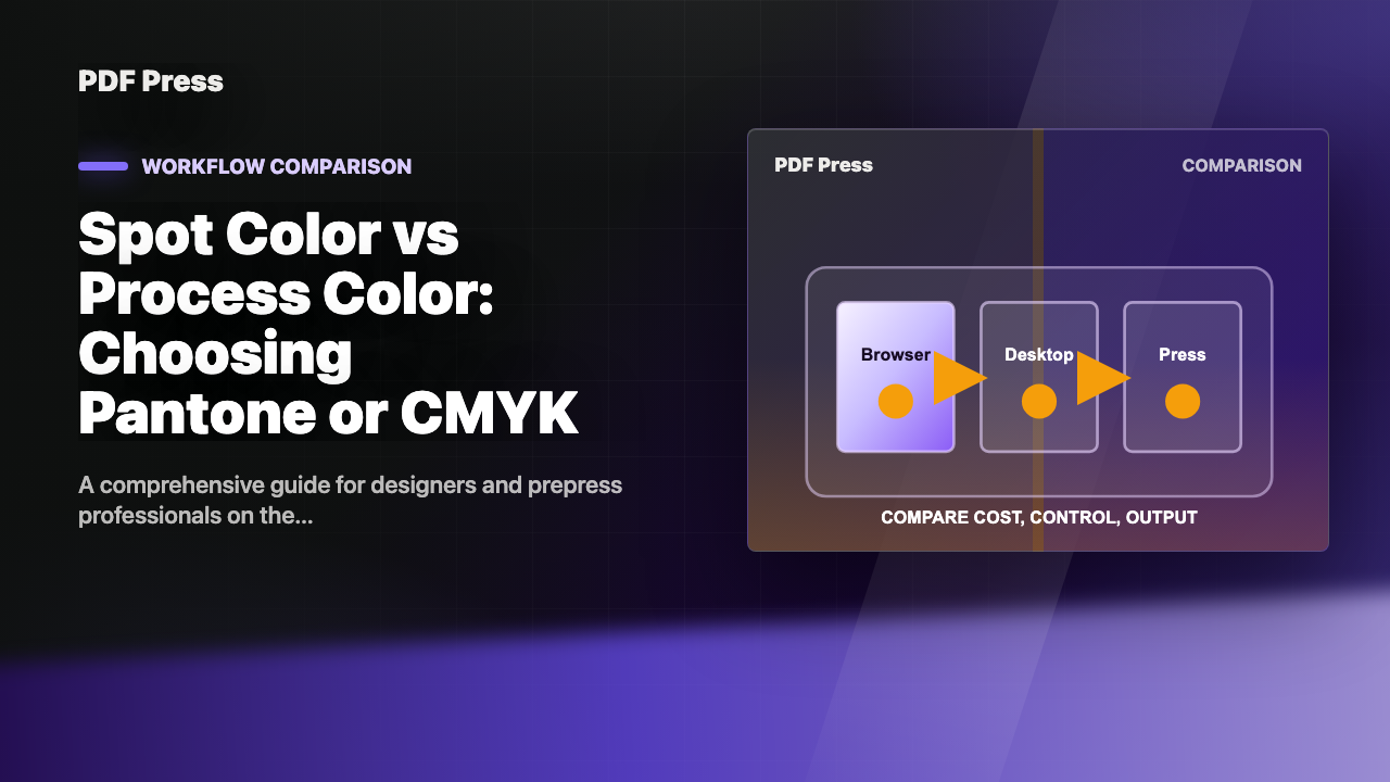 Spot Color vs Process Color: Choosing Pantone or CMYK cover illustration