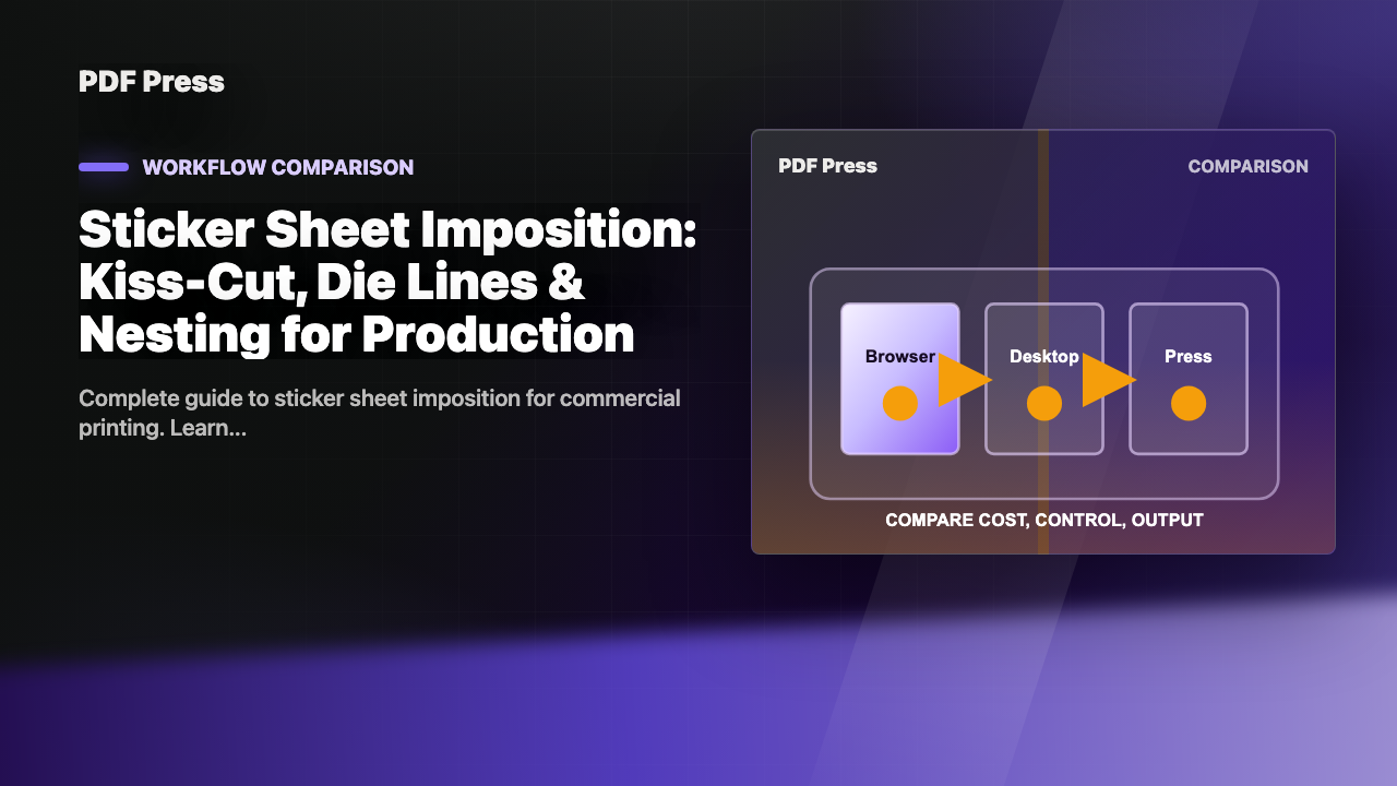Sticker Sheet Imposition: Kiss-Cut, Die Lines & Nesting for Production cover illustration