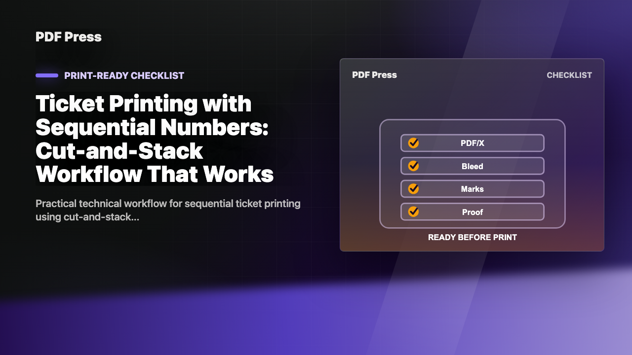 Ticket Printing with Sequential Numbers: Cut-and-Stack Workflow That Works cover illustration