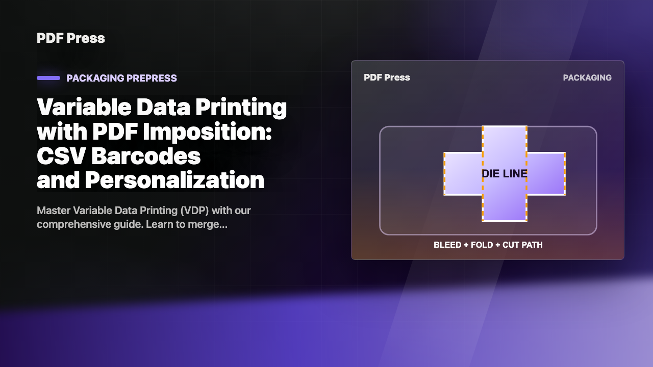 Variable Data Printing with PDF Imposition: CSV Barcodes and Personalization cover illustration