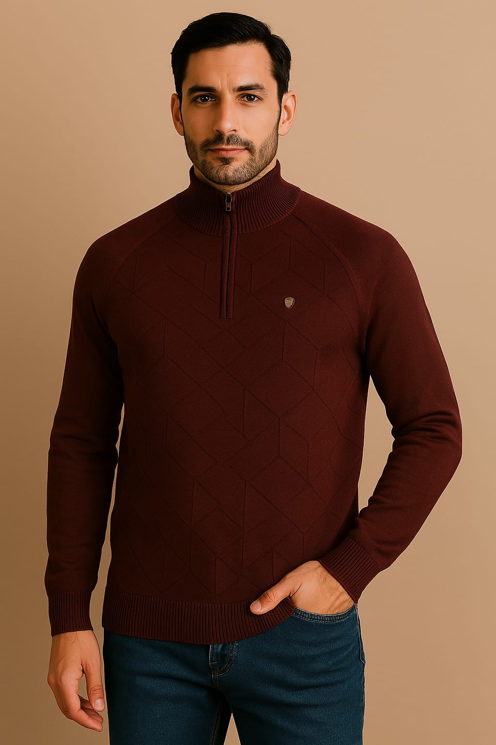 Gents' Turtleneck Zipper