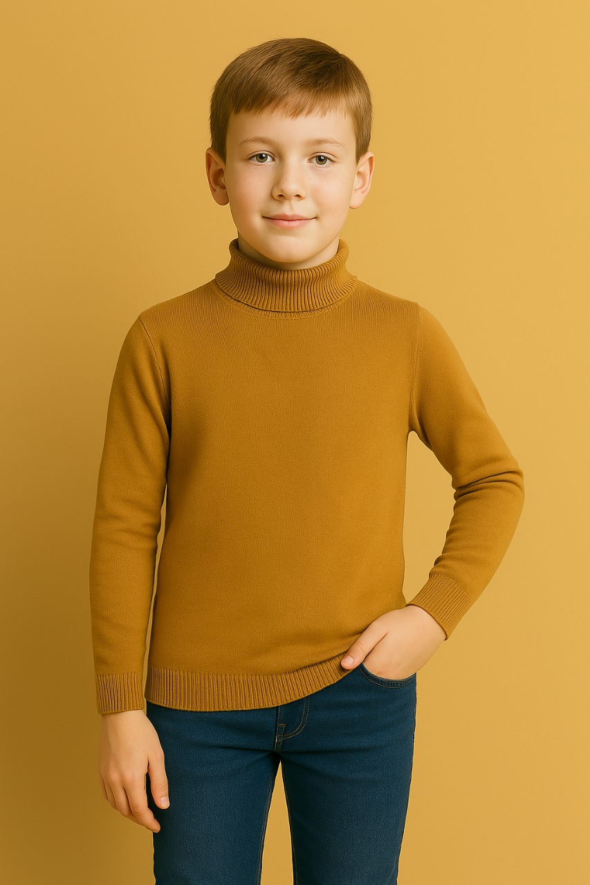 High Neck Plain Skivvy Boys & Girls