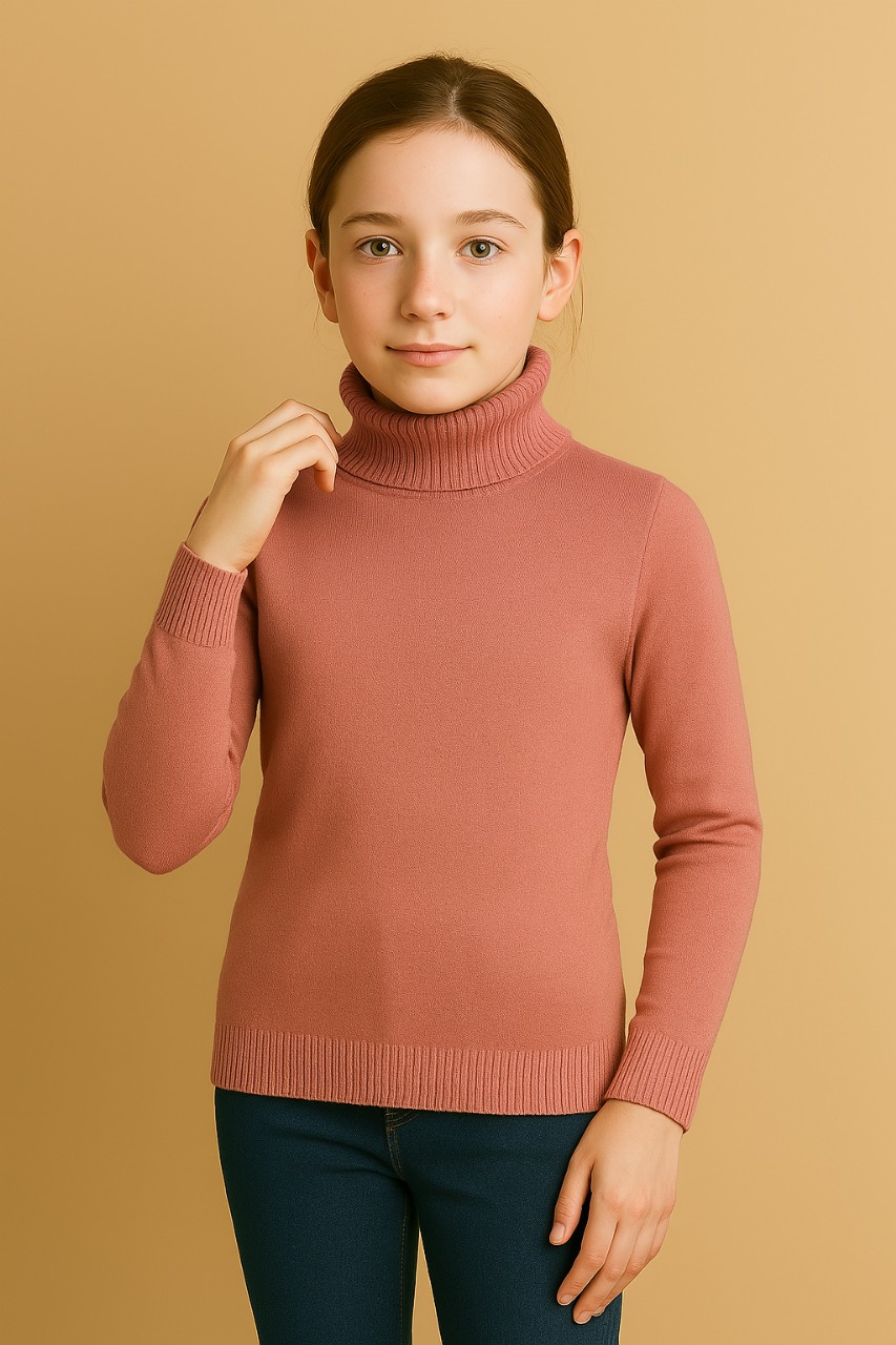 High Neck Plain Skivvy Boys & Girls