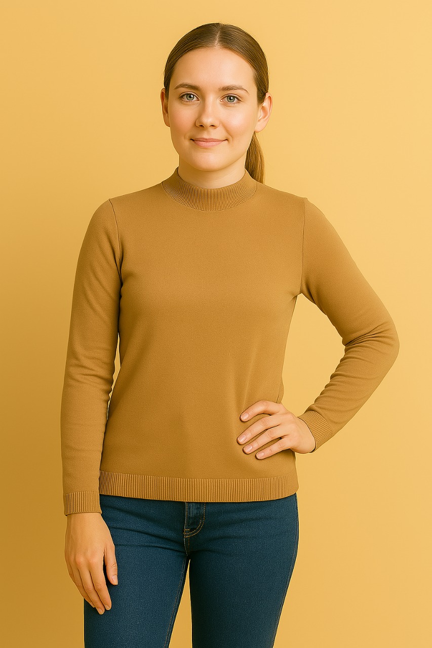 Turtleneck Plain Skivvy