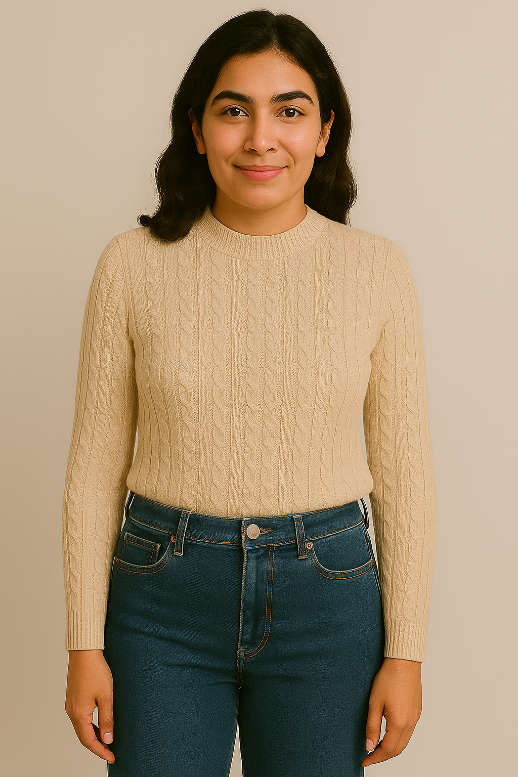 Turtleneck Cable Knit Skivvy