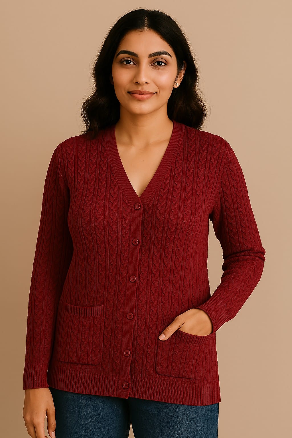 Allover Cardigan Pocket