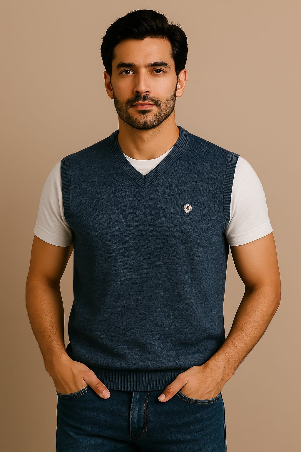 Gents' V-Mark Sleeveless
