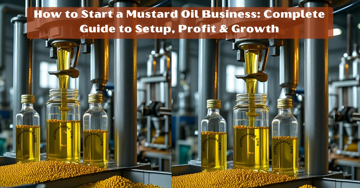 How to start a mustard oil business with setup, licenses, profit margins, and growth guide.