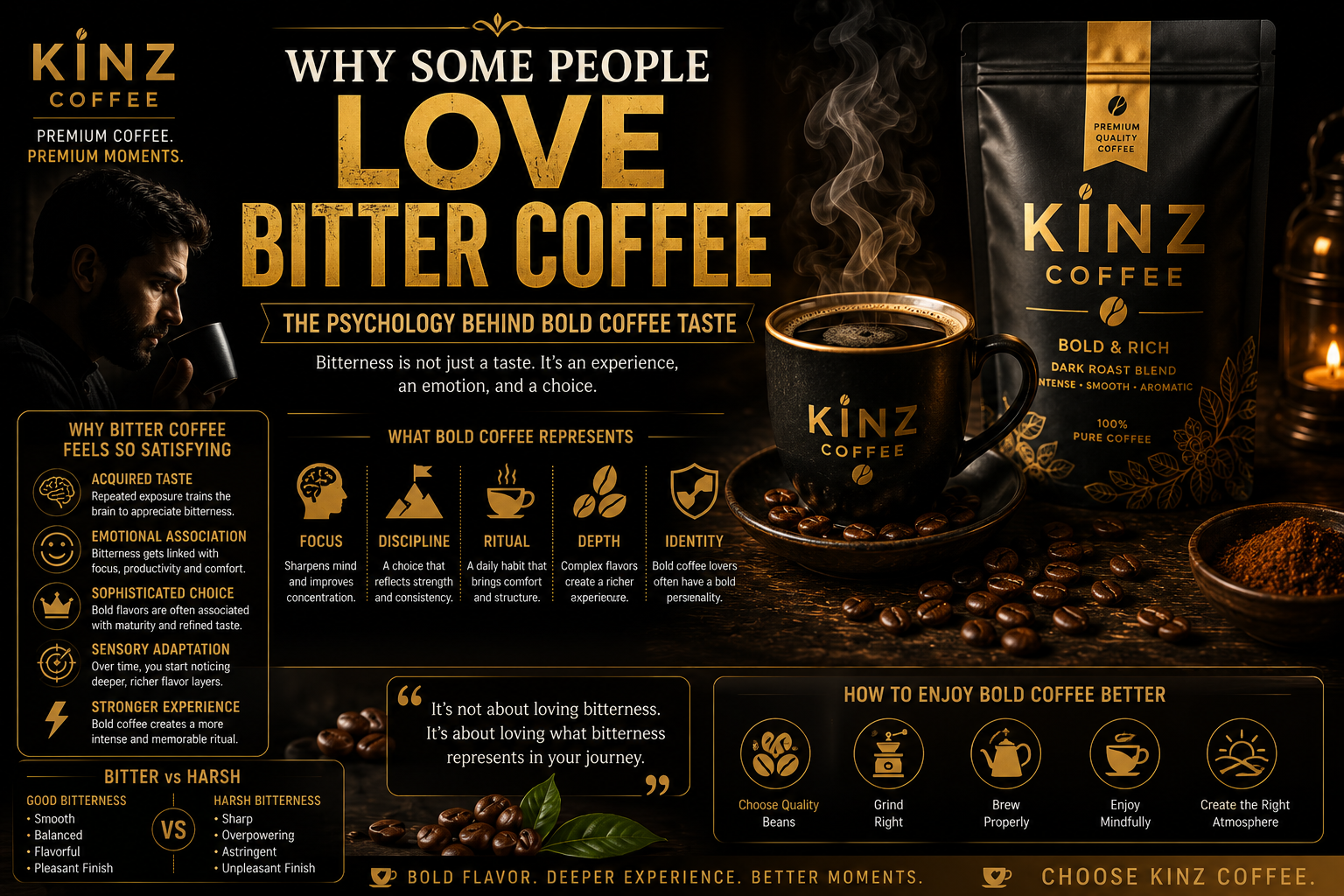 Why Some People Love Bitter Coffee: The Psychology Behind Bold Coffee Taste