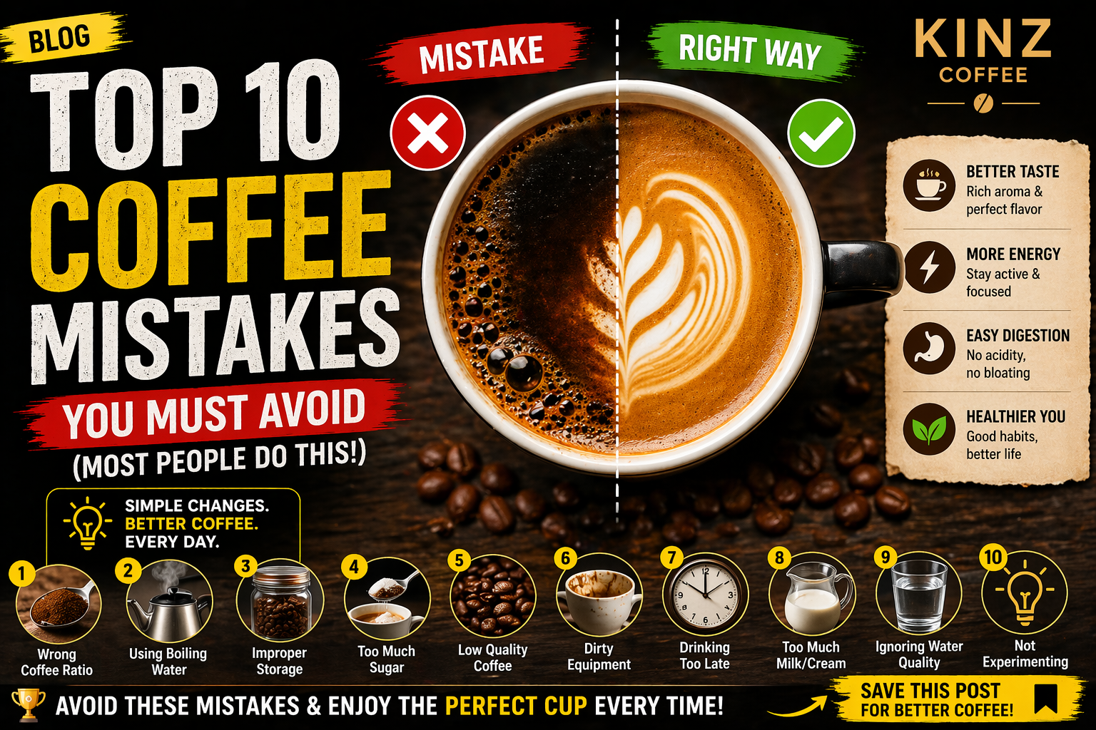 Top 10 Coffee Mistakes You Must Avoid (Most People Do This)