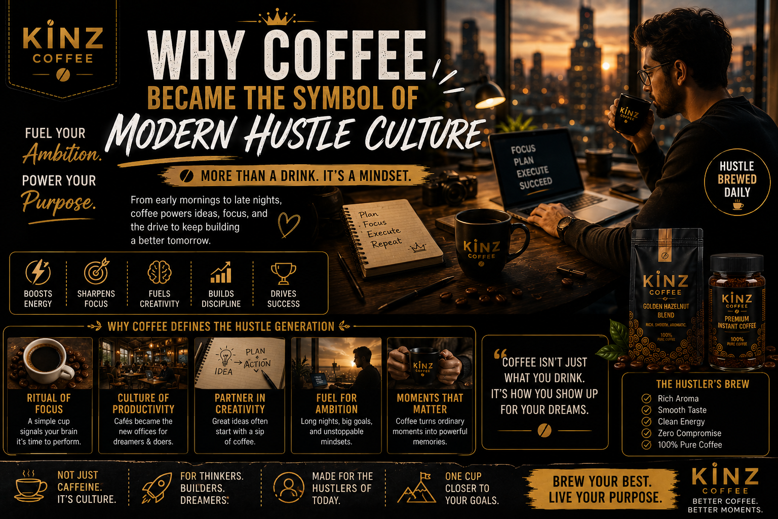 Why Coffee Became the Symbol of Modern Hustle Culture