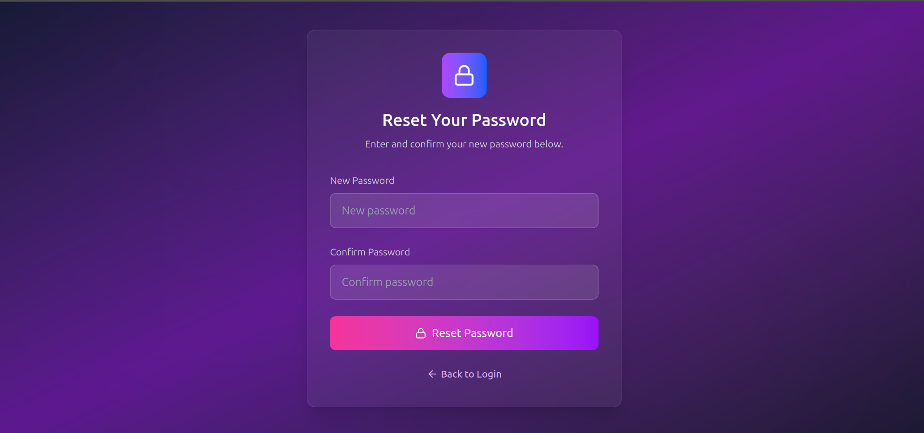 Reset Password