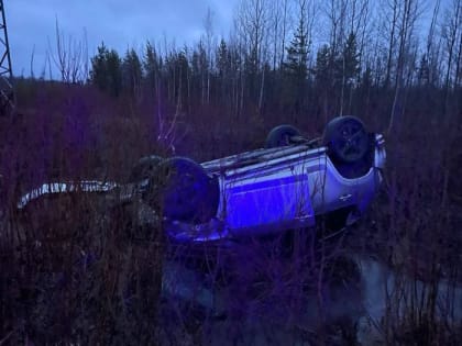 Под Нижневартовском перевернулась легковушка: среди пострадавших есть дети