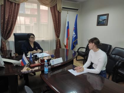 Наталья Западнова провела прием  граждан по личным вопросам в региональной общественной приемной партии «Единая Россия»