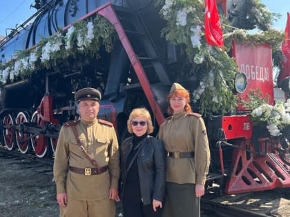 Ирина Урванцева побывала в ретропоезде «Эшелон Победы»