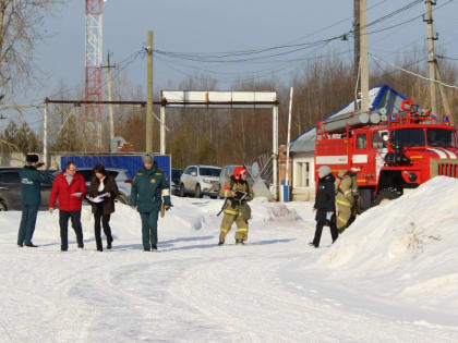 В психоневрологической больнице прошло практическое занятие по действиям при эвакуации в случае пожара