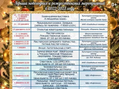 Мастер-классы, выставки и развлекательные программы: афиша городских мероприятий в новогодние праздники