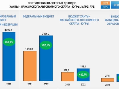 За 7 месяцев 2022 года налоговые поступления в бюджет выросли