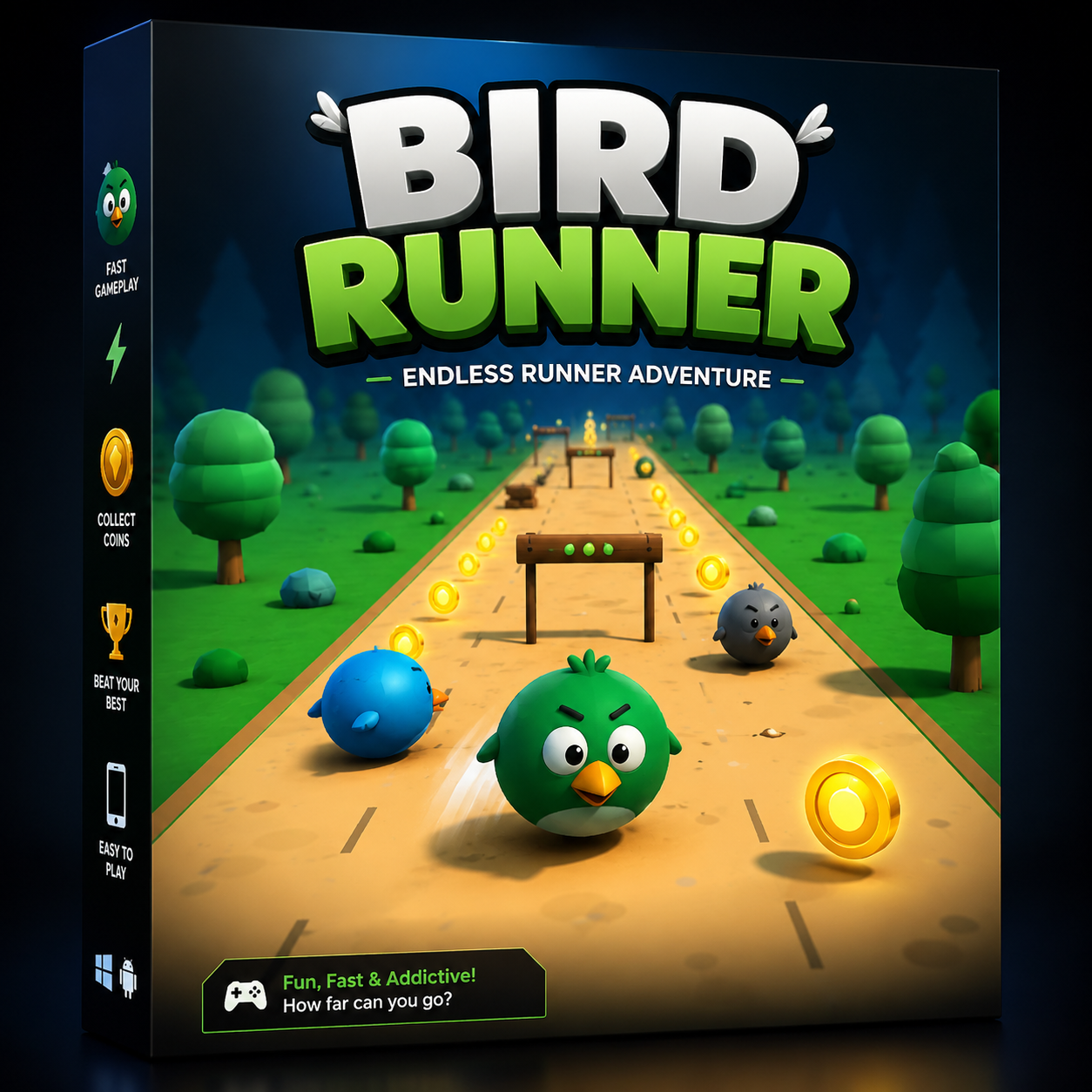 Bird Runner 3D - Código Fonte (HTML) Download