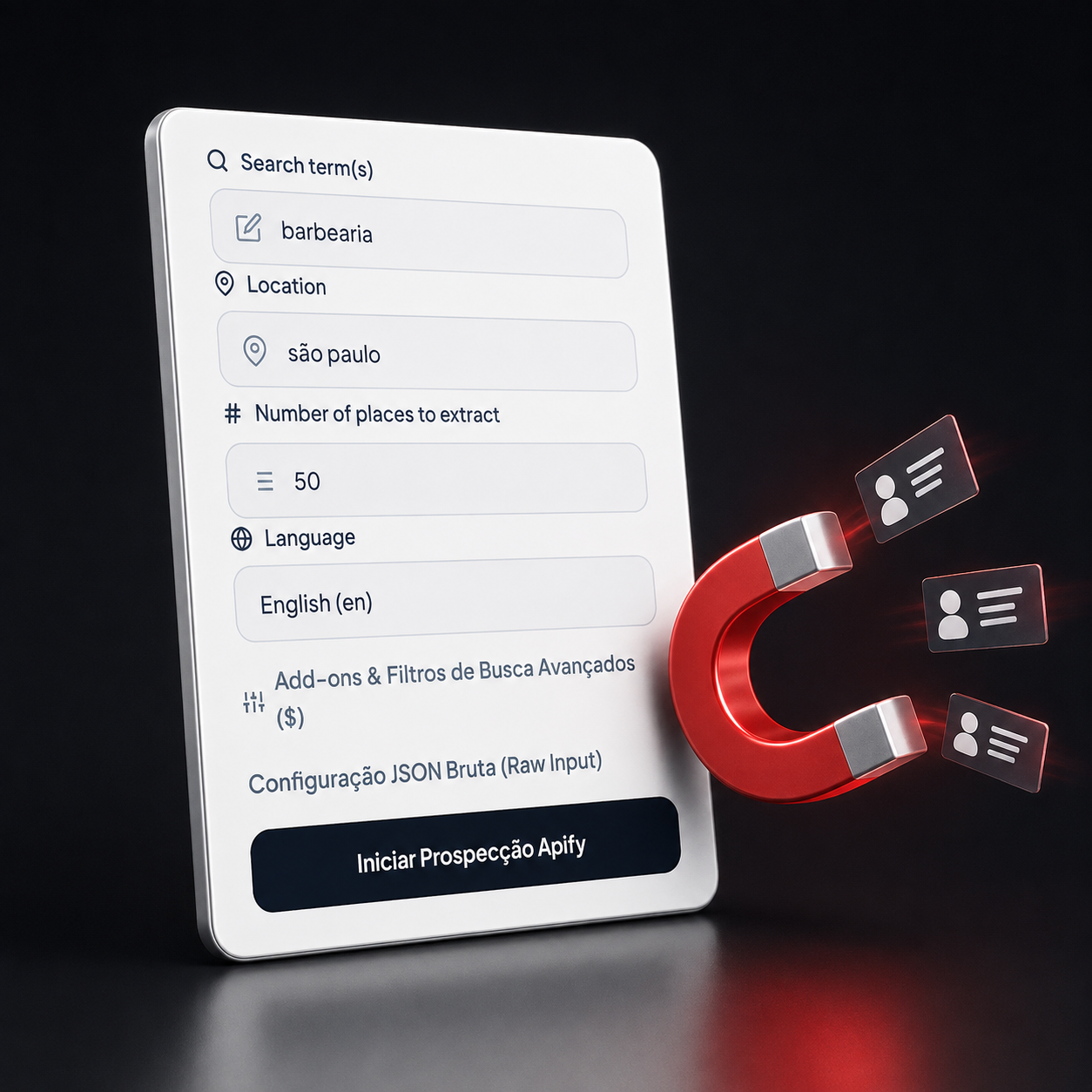 Extensão para Prospecção Automática de Leads com Apify