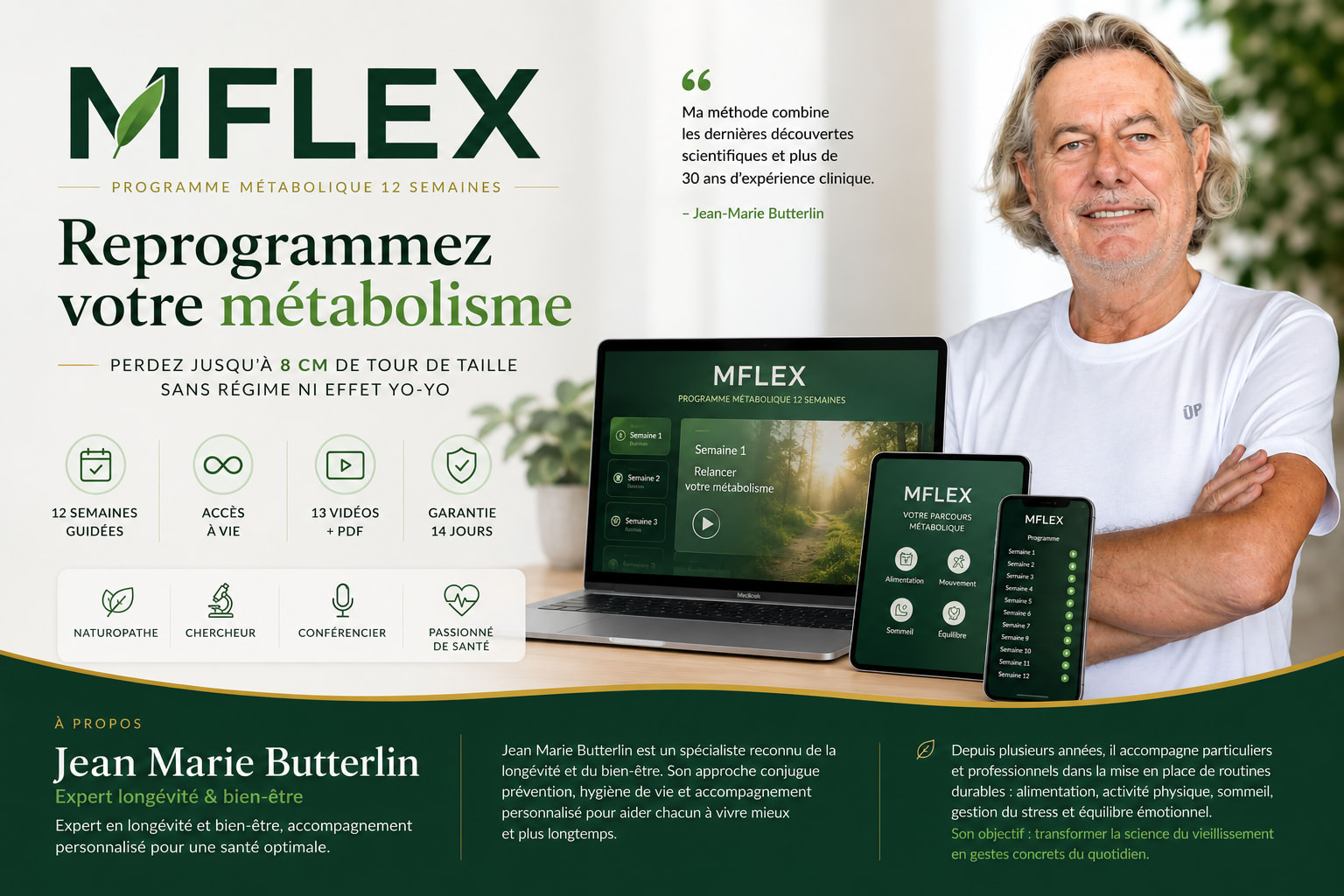 MFLEX — Reprogrammez votre métabolisme · programme de Jean-Marie Butterlin