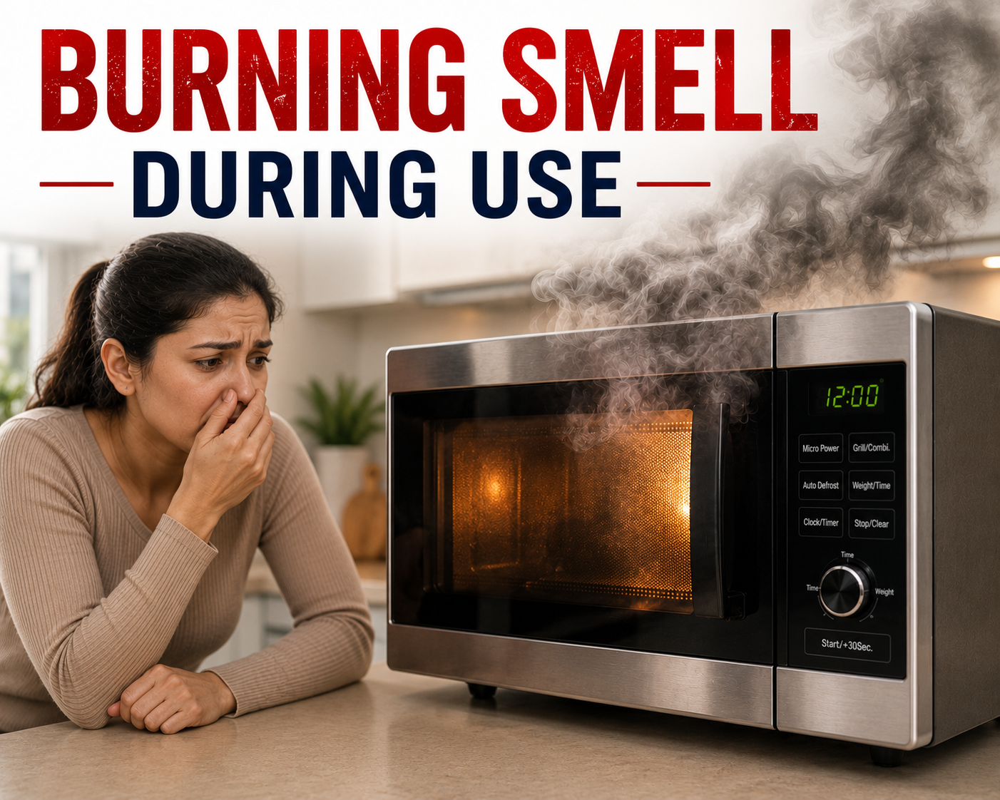 Microwave burning smell