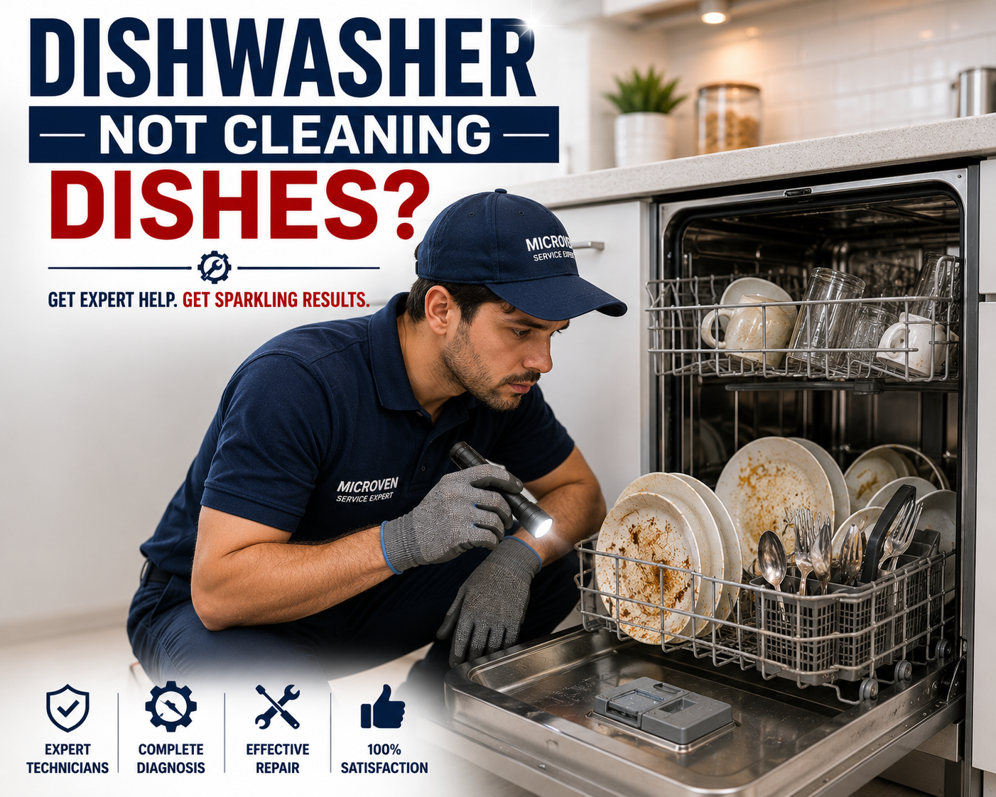 Dishwasher not cleaning dishes properly