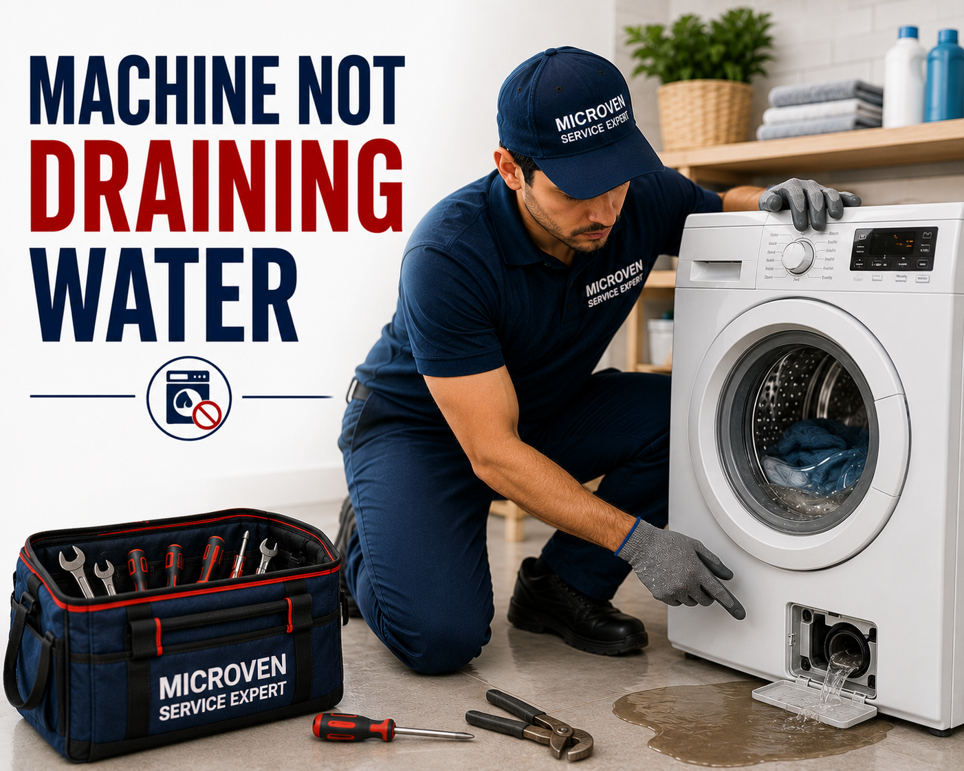 Washing machine not draining water