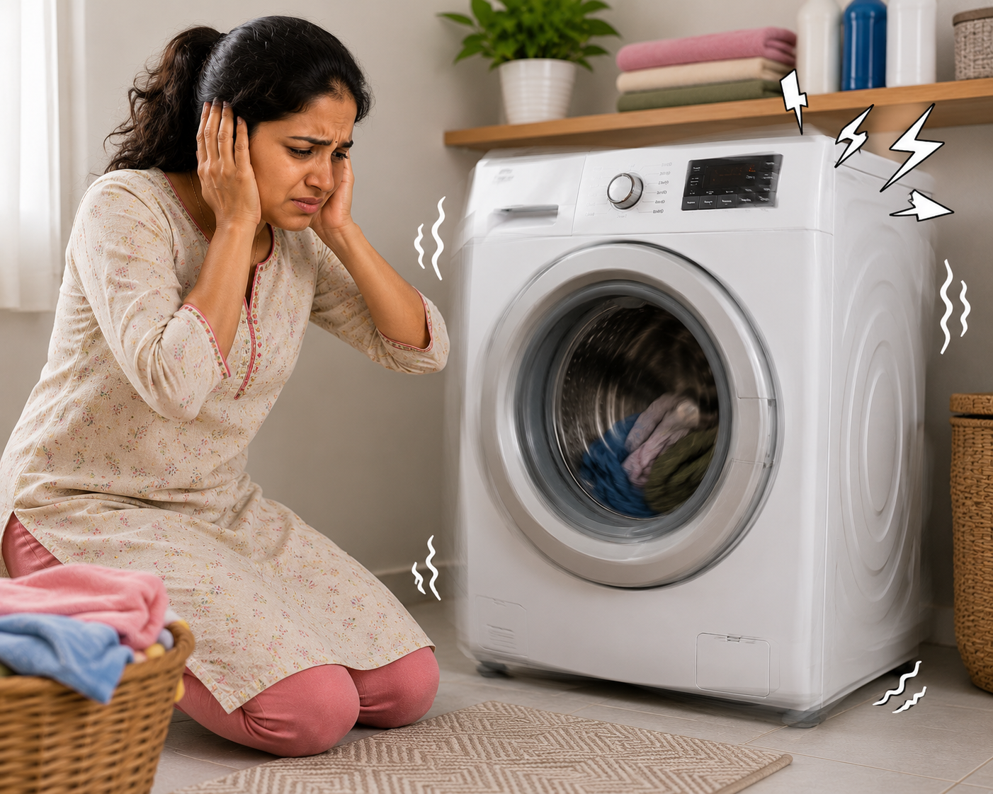 Washing machine noise and vibration