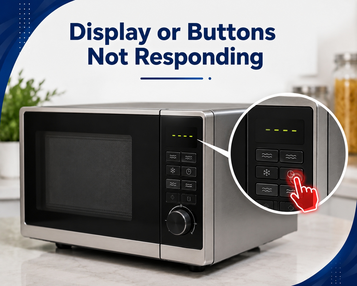 Microwave display panel not working