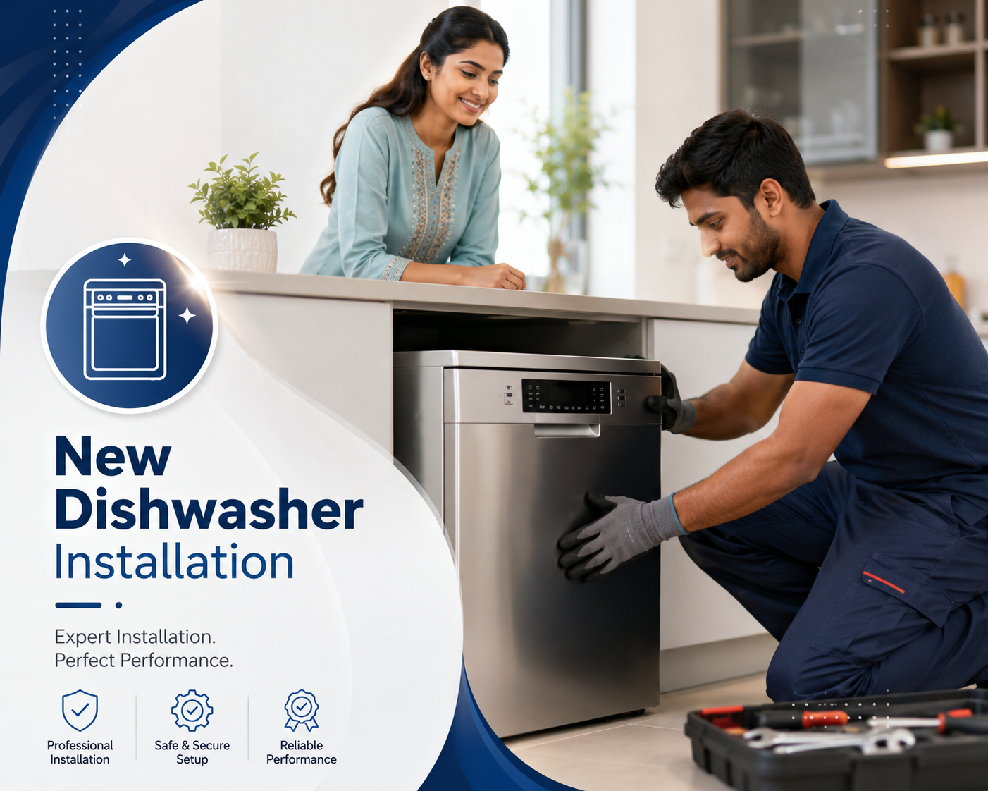Dishwasher installation service