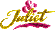 The image depicts the word "Juliet" written in a stylized, cursive font with a pink and gold color scheme. The letters appear to be made of metallic or reflective material, creating a vibrant and eye-catching visual effect.