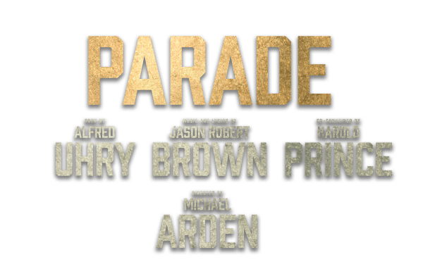 The image displays the word "PARADE" in large, golden letters, with the names "GARY BROWN", "JASON RUPP", and "MICHAEL ARDEN" written below in smaller, white letters against a plain background.