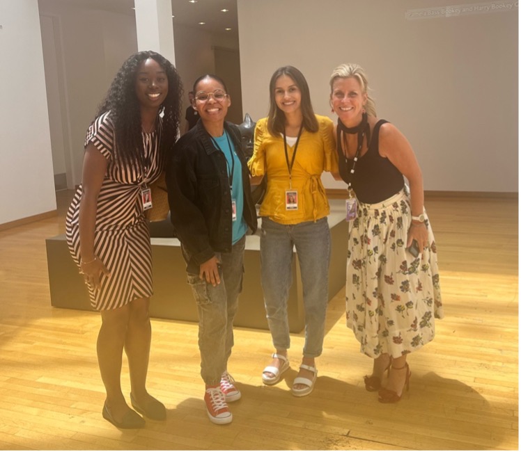Participants photographed with Shay Kessler and Director of Development of the Des Moines Art Center