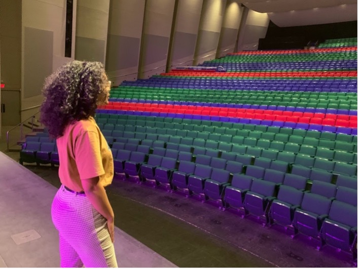Me in the Civic Center Stage