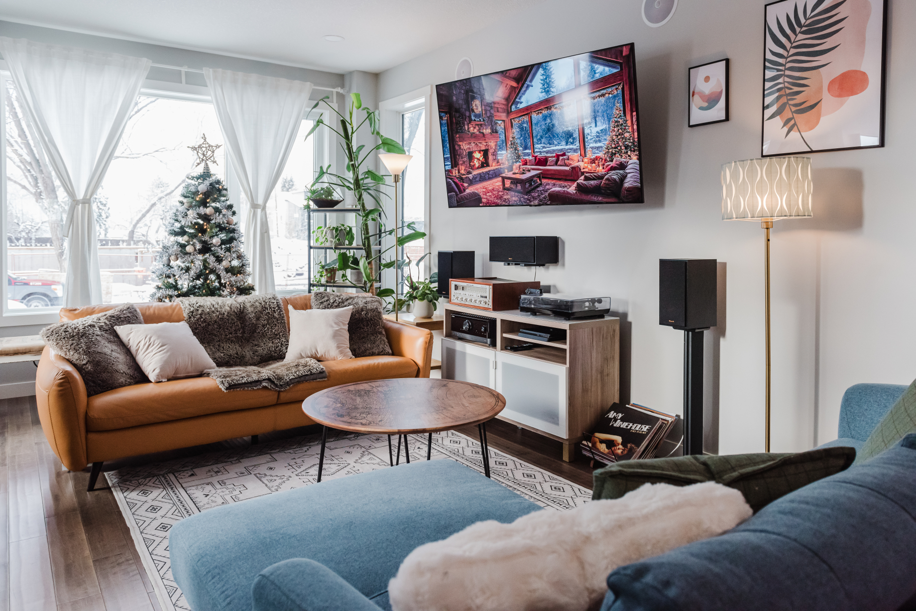 Bedroom with ensuite view