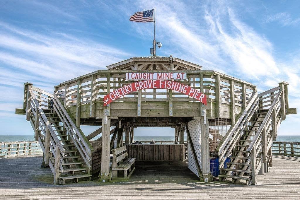 The scenic Cherry Grove Pier