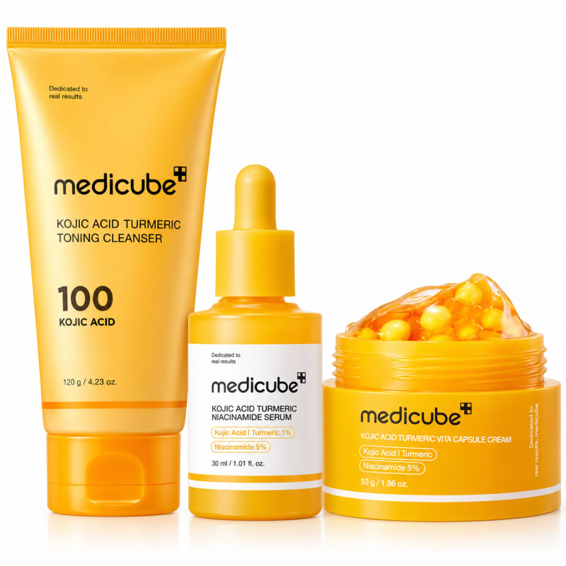 Medicube Kojic Acid Turmeric Brightening Skin Care Set