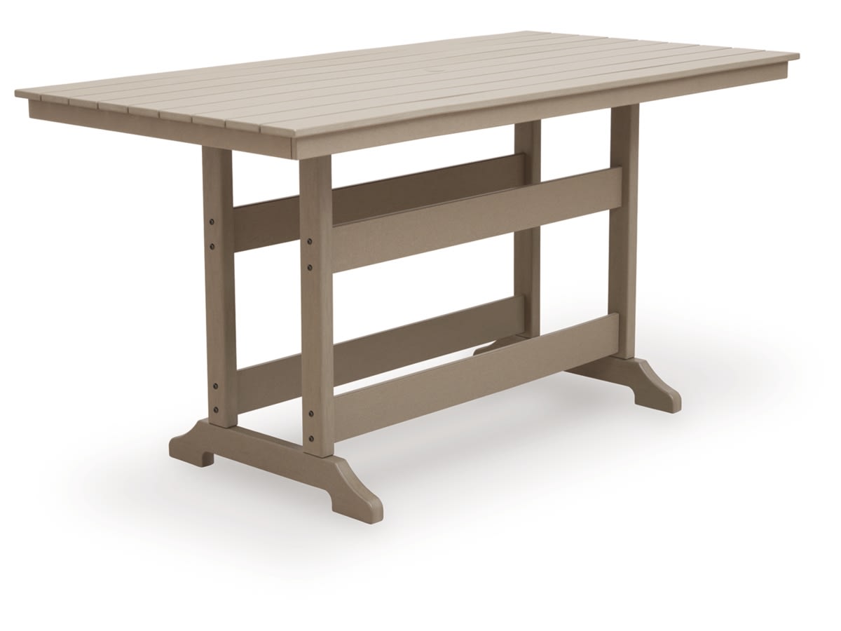 P228-642-ANGLE-SW-P1-KO Sandy Dune Outdoor Counter Height Dining Table - Image 1