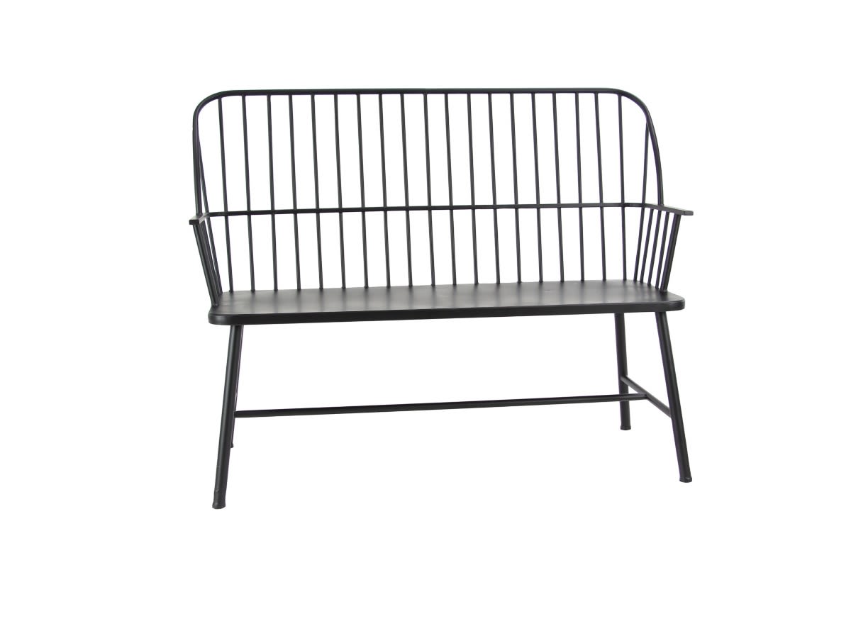 P600010428_2 Bayberry Lane High Back Frame Outdoor Bench - Image 1
