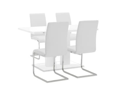 D6001490CN_2 Armen Living Amanda Dining and 4 Chairs - Image 1
