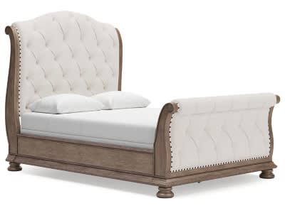 B944-57-54-97-ANGLE-SW-P1-KO Ardenfield Queen Upholstered Sleigh Bed - Image 1