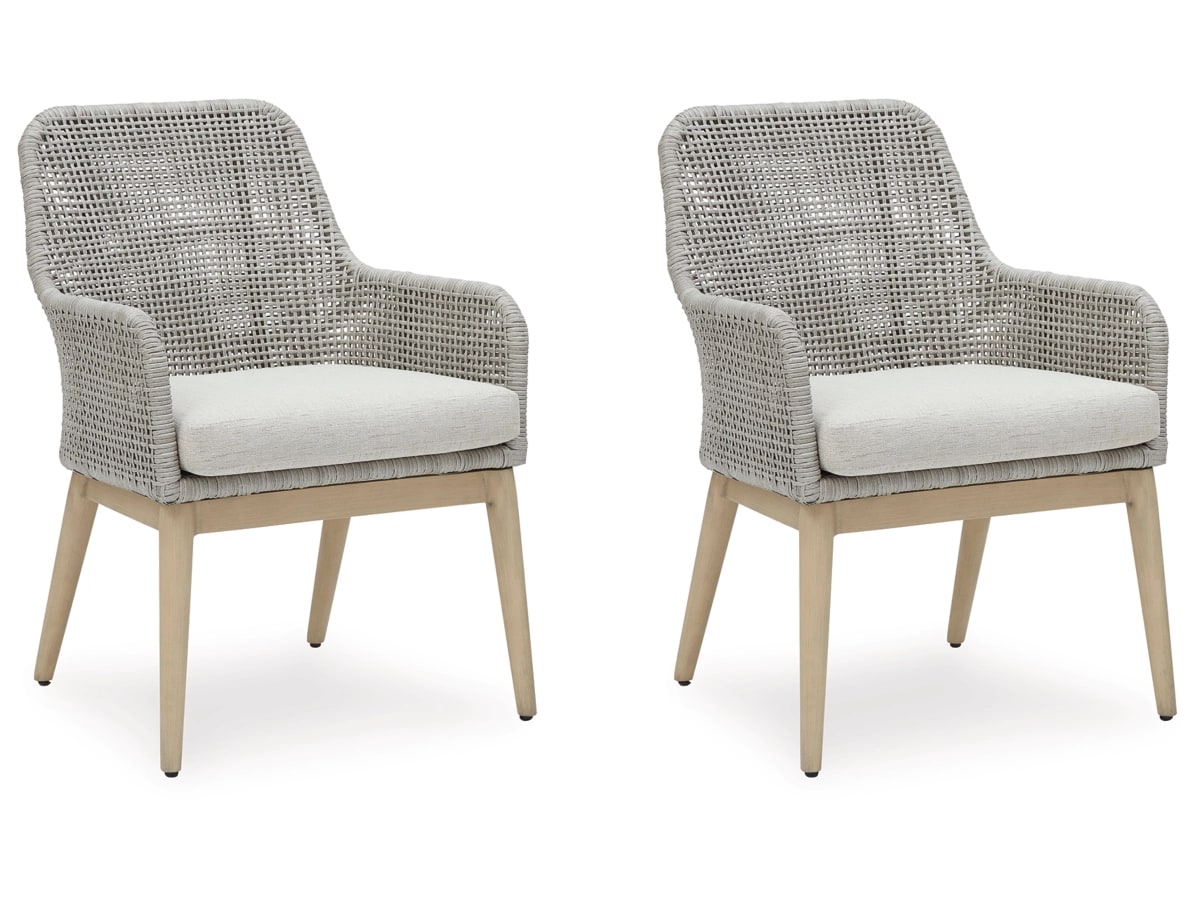 P798-601A(2)-SW-P1-KO Seton Creek Outdoor Dining Arm Chair (Set of 2) - Image 1
