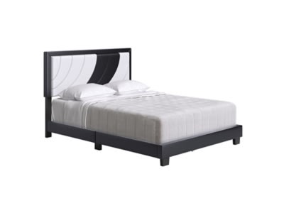 B600005816_2 Anchor Queen Upholstered Faux Leather Platform Bed - Image 1