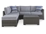 Petal Road 4-Piece Outdoor Conversation Sectional Set - Image 3