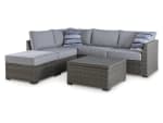 Petal Road 4-Piece Outdoor Conversation Sectional Set
