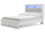 Altyra Queen Upholstered Bookcase Bed with Storage - Image 3